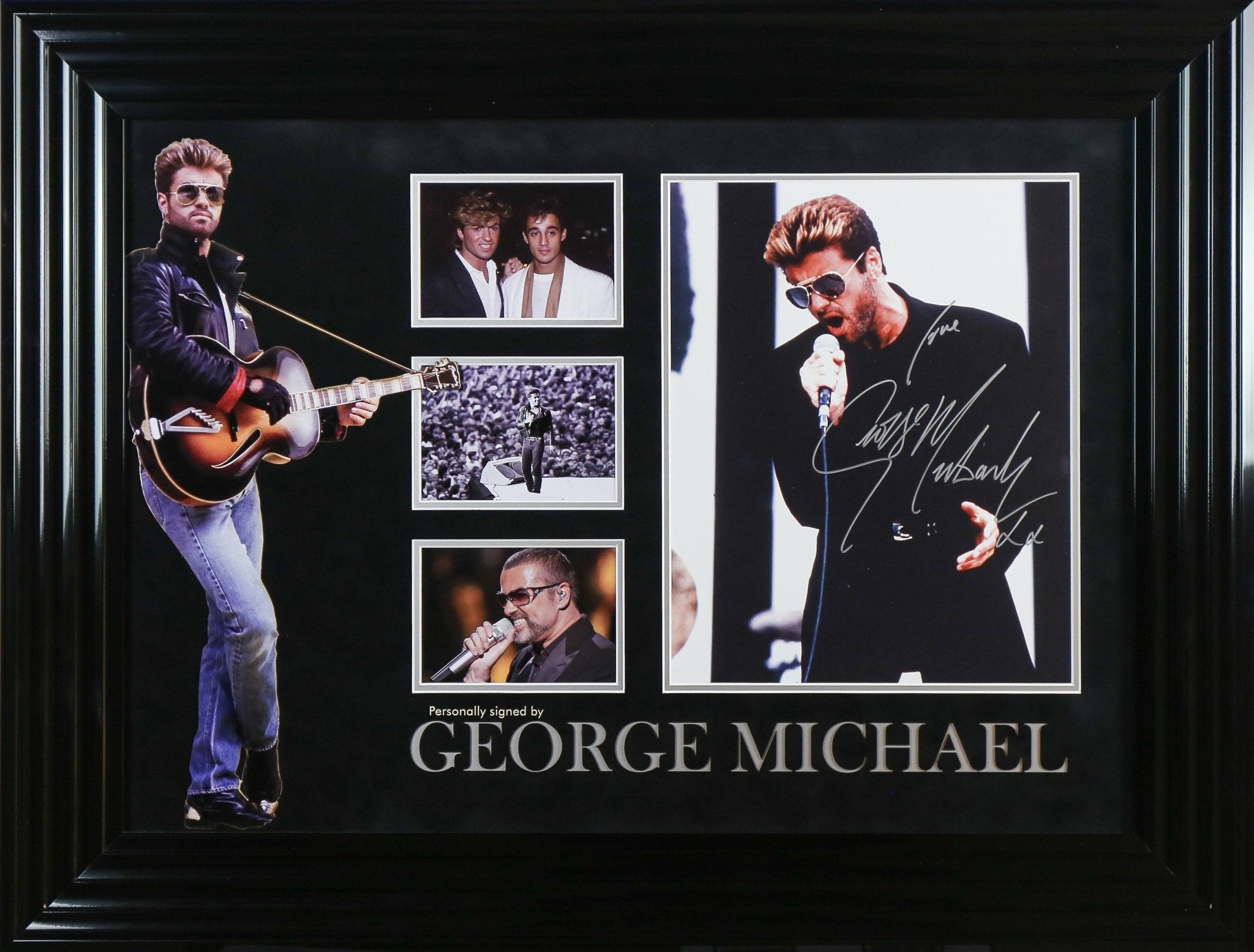 George Michael Signed 12x16" Photograph Cover Framed Display - Memorabilia Framers Shop